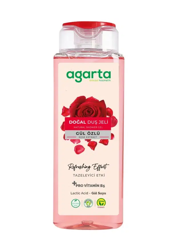 Agarta Doğal Duş Jeli 400 ml Gül