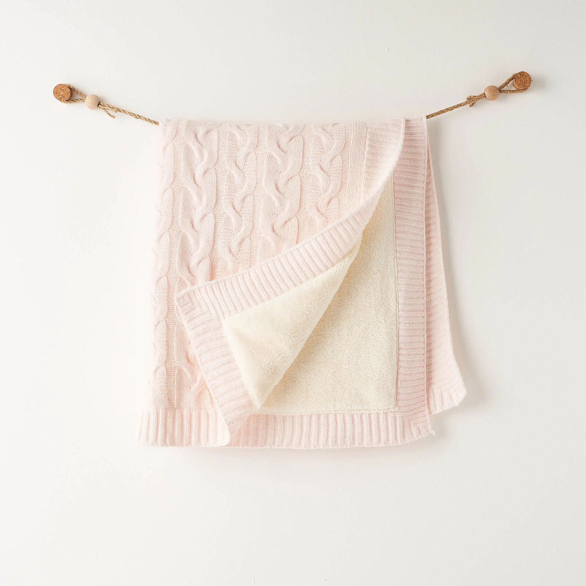 Andywawa AC26340 Triko Battaniye Pink Melange