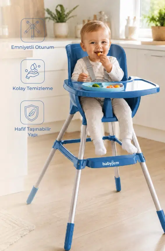 BabyJem Mama Sandalyesi 888 İndigo Mavi