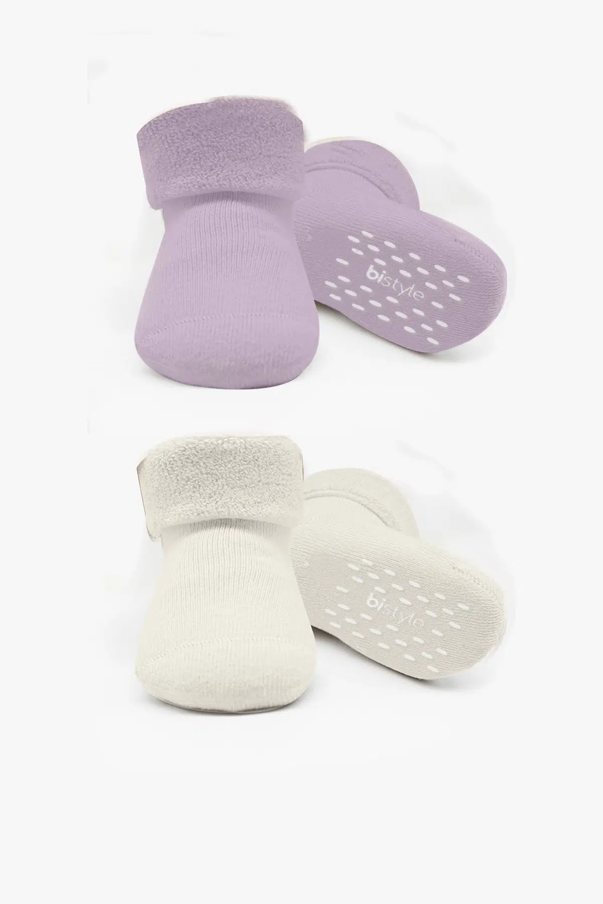 Bi̇style 2'li Havlu Soket Kaymaz Basic Gi̇rl 10507 Lila