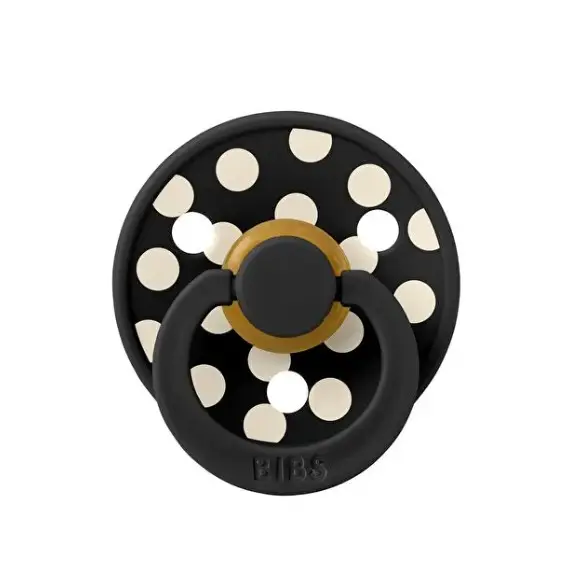 Bibs Studio Polka Big Emzik 0-6 Ay Black Ivory