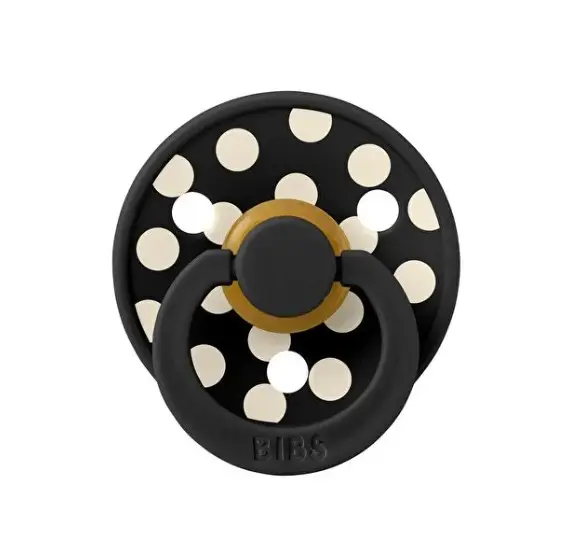 Bibs Studio Polka Big Emzik 6-12 Ay Black Ivory