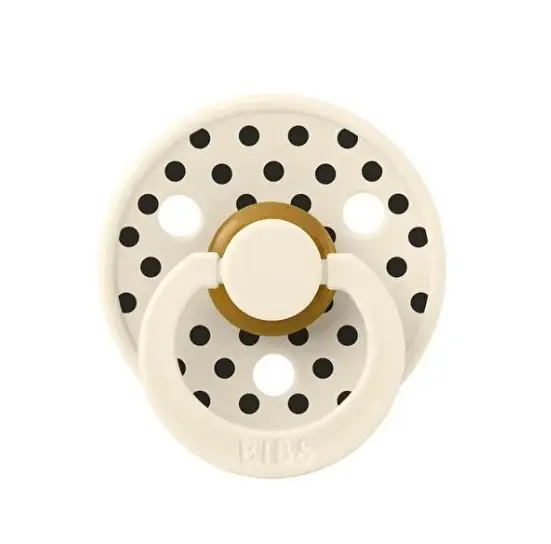Bibs Studio Polka Small Emzik 6-12 Ay Black Ivory