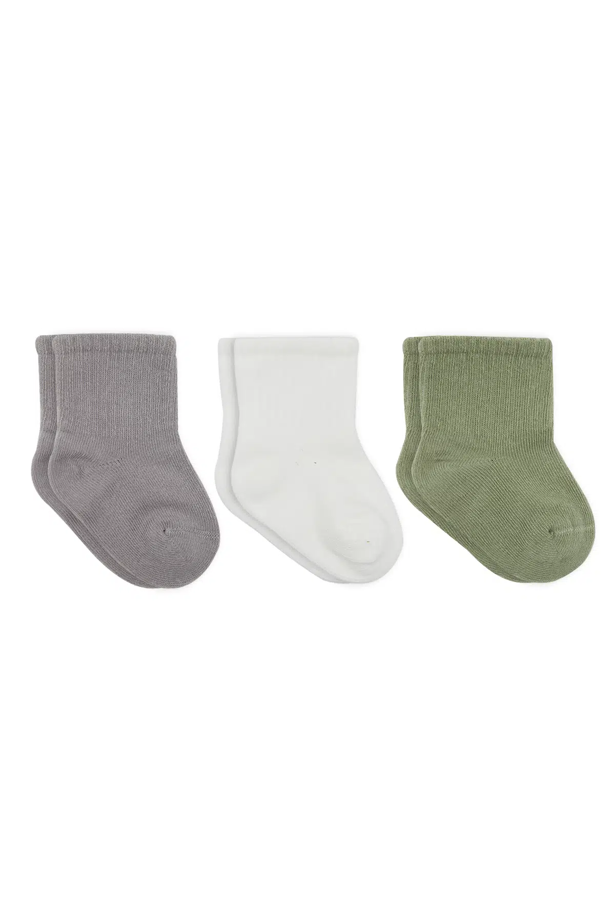 Bistyle Koala Boy 3'lü Penye Soket Çorap 10133 Gri