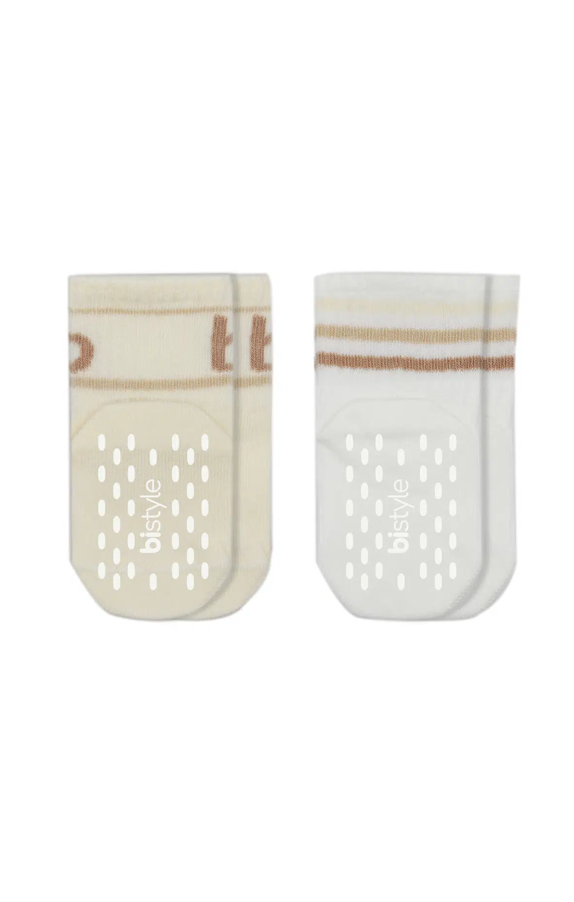 Bistyle Penye Kaymaz Soket Çorap 2li 10144 Bej Ekru