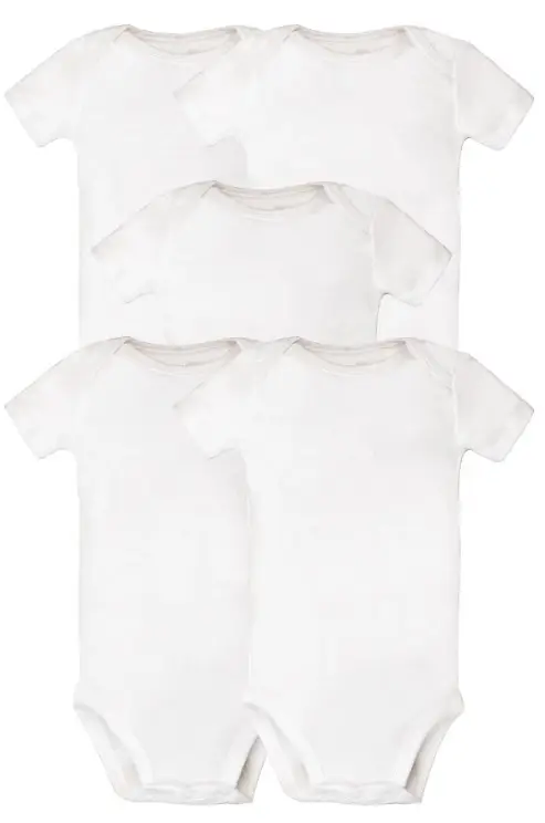 Carters Layette Bebek 5li Beyaz Body Set SS 1L930510 Beyaz