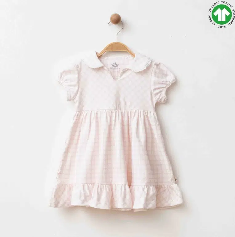 Eslenza Desenli Elbise 2256 Pembe