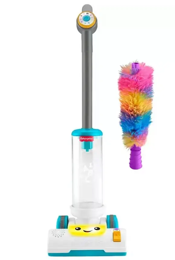 Fisher Price Sesli ve Işıklı Eğlen ve Öğren 2'İn 1 Süpürge JMM35 