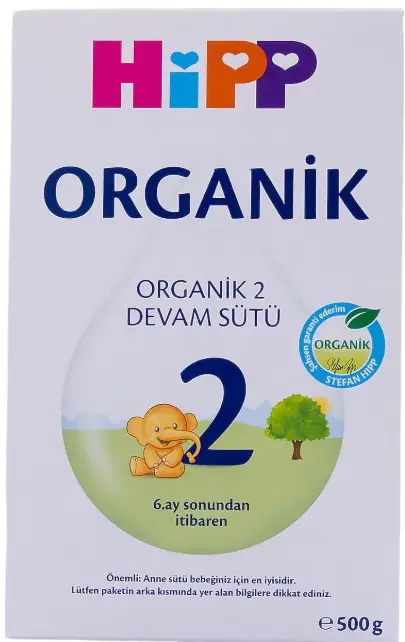 Hipp 2 Organik Devam Sütü 500 Gr 
