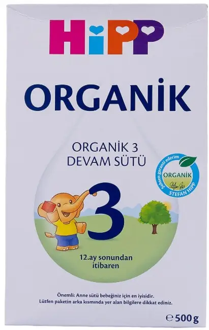 Hipp 3 Organik Devam Sütü 500 Gr 