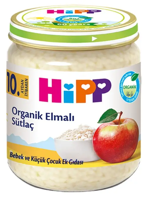 Hipp Organik Elmalı Sütlaç 190 Gr 