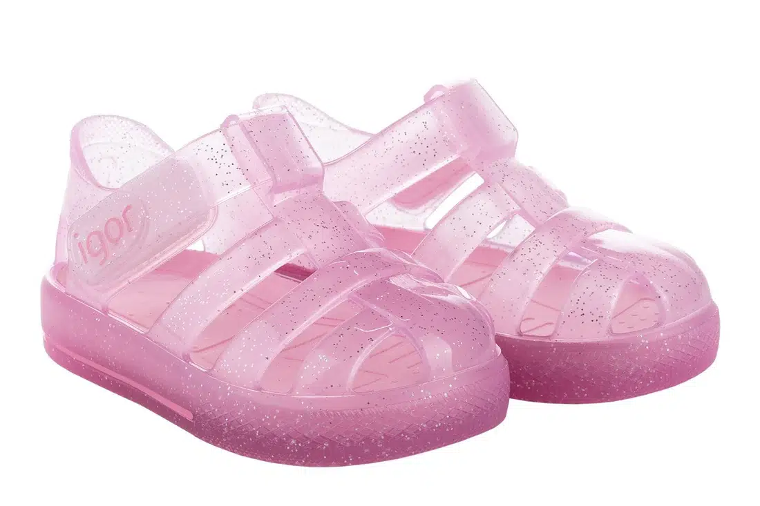 İgor Star Glitter Sandalet S10265 Purpurina Rosa