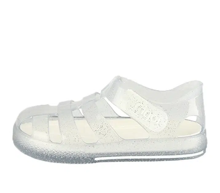 İgor Star Glitter Sandalet S10265 Purpurina Transparente