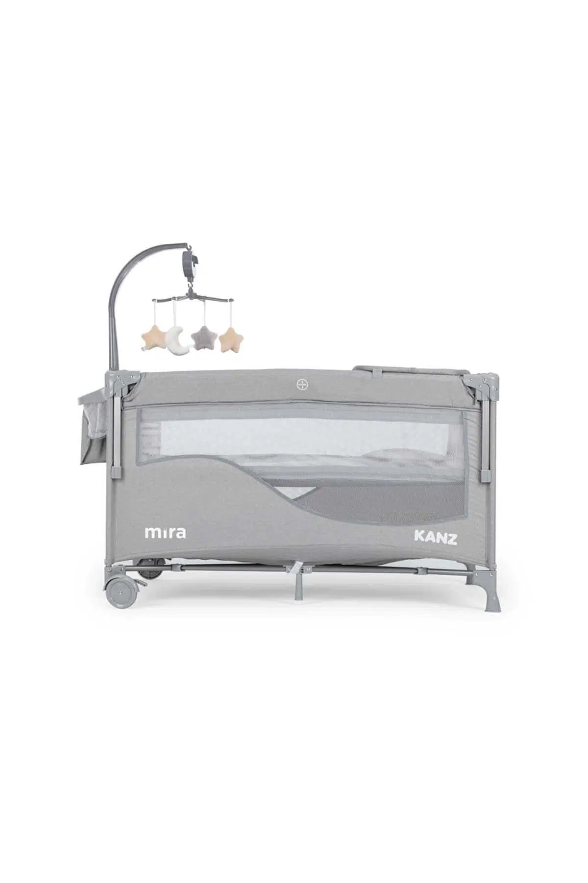 Kanz Mira Anne Yanı Oyun Parkı 70x120 (Yatak Hediye) Gri