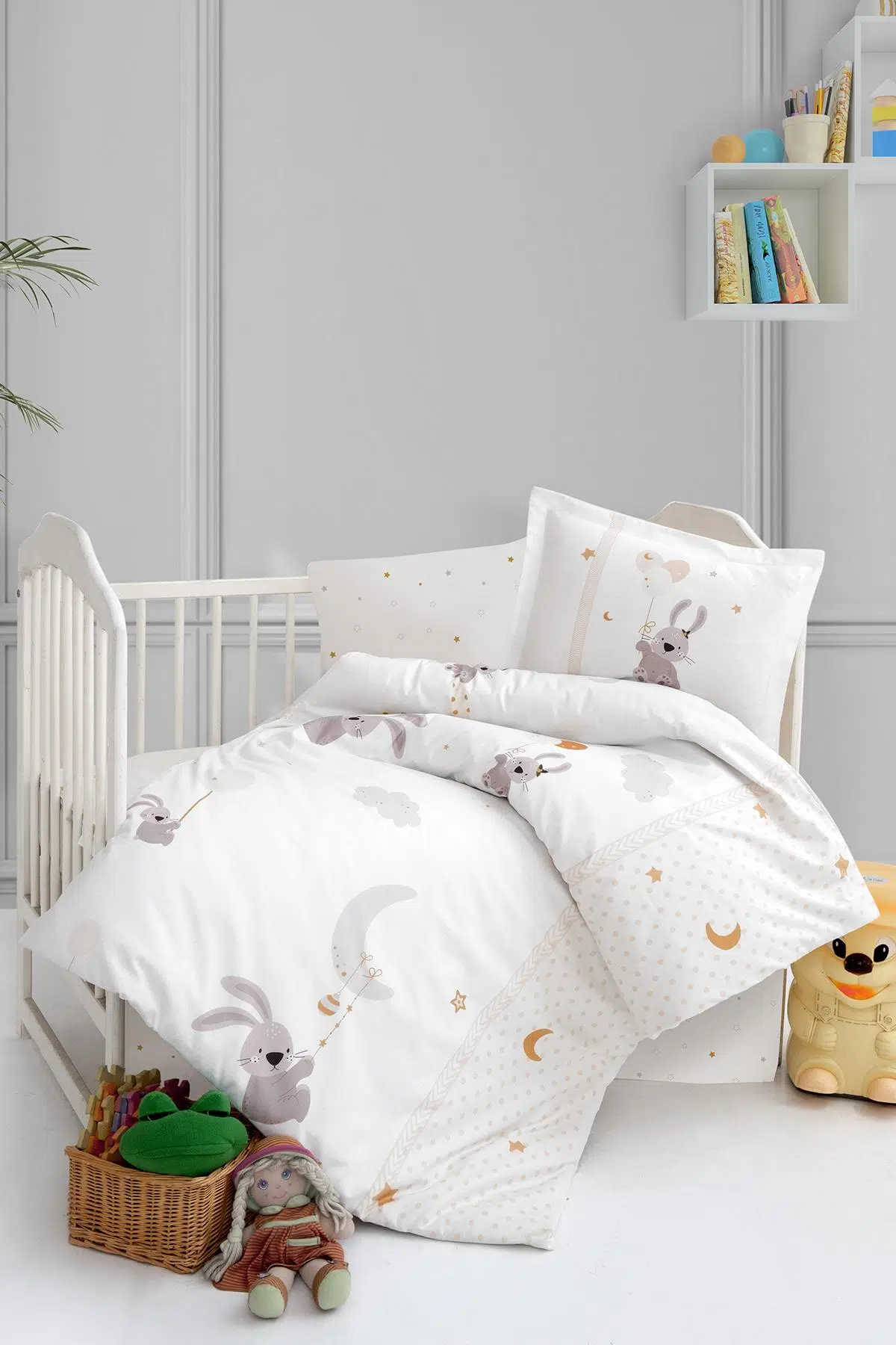 Kanz Ranforce Bebek Nevresim Takımı Knz-001 Bunny Dream
