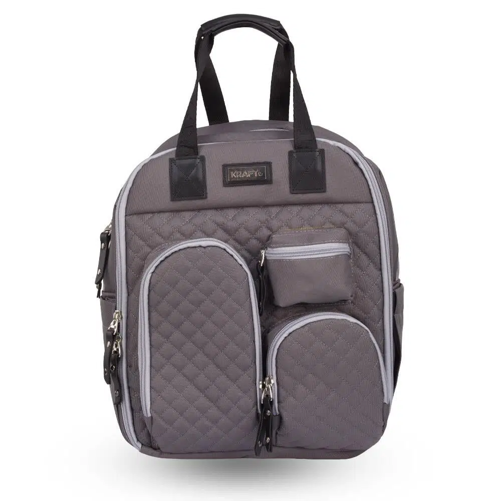 Kraft Lapis Anne Bebek Bakım Sırt Çantası Koyu Gri