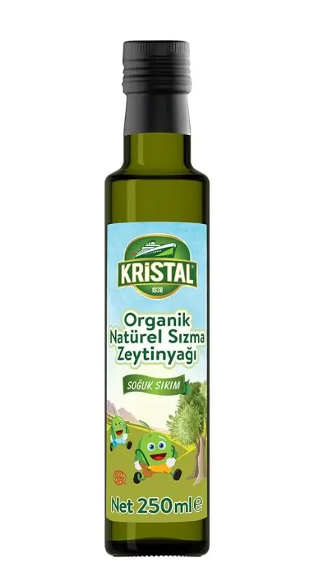 Kristal Organik Natural Sızma Zeytinyağı 250 ml 