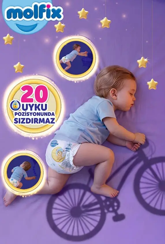 Molfix Tatlı Rüyalar Bebek Bezi 3 Beden 4-9 Kg 84 Adet Molfix Tatlı Rüyalar Bebek Bezi 3 Beden 4-9 Kg 84 Adet