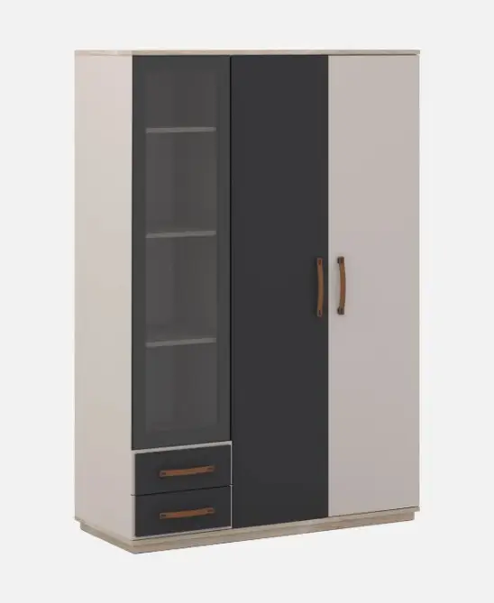 Palmera Black 3 Kapılı Dolap 