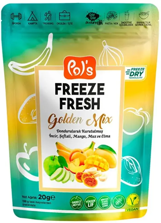 Pol's Freeze Fresh Dondurularak Kurutulmuş Golden Mix 20 gr 