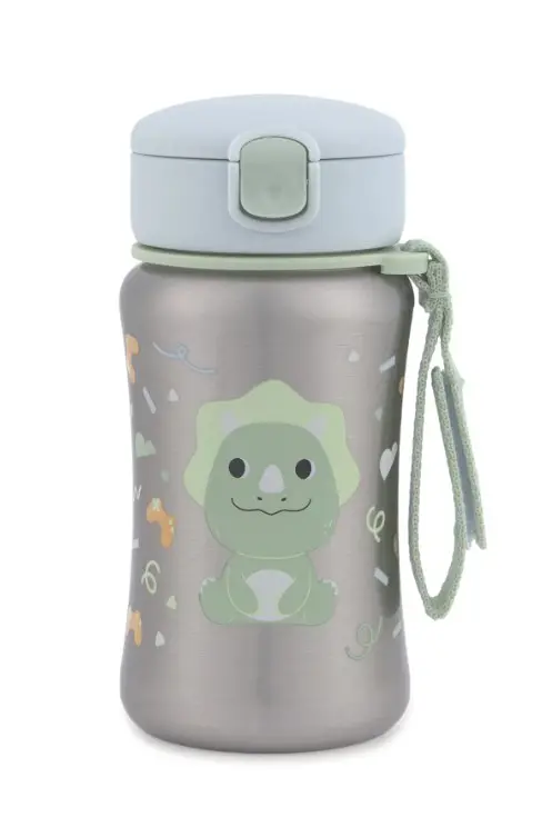 Skip Hop Besties Squad Paslanmaz Çelik Pipetli Suluk Dinazor