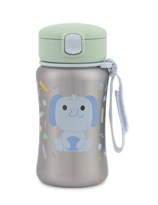 Skip Hop Besties Squad Paslanmaz Çelik Pipetli Suluk Fil