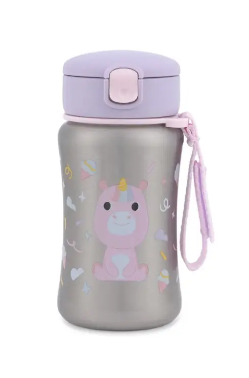 Skip Hop Besties Squad Paslanmaz Çelik Pipetli Suluk Unicorn