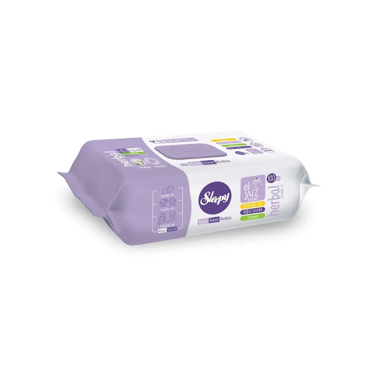 Sleepy Kişisel Bakım Havlusu 100 Adet Herbal