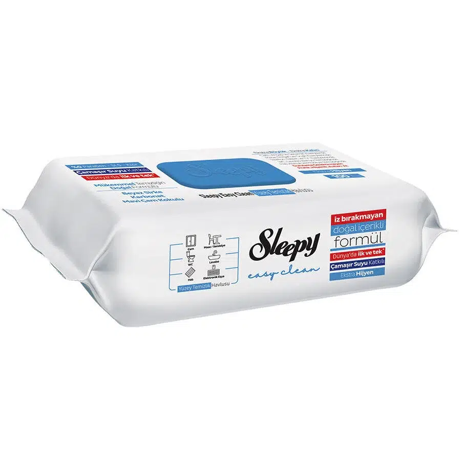 Sleepy Premium Yüzey Temizlik Havlusu 100 Adet Çamaşır Suyu